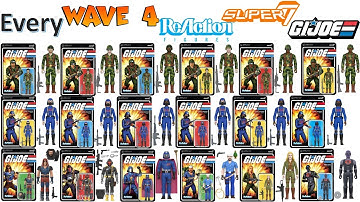 ***see newer video*** Every Super7 G.I. Joe ReAction Action Figure Comparison List