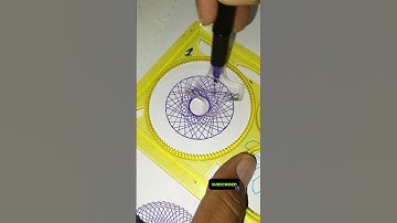 So satisfying spirograph drawing 😍. #shorts #satisfying #art #drawing #spirograph