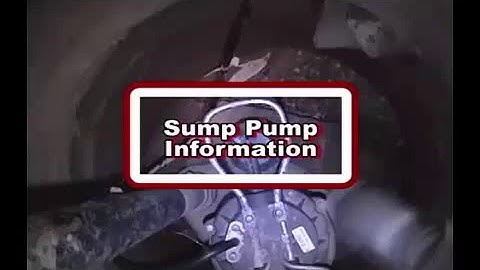 Sump Pump Information/Testing Procedures