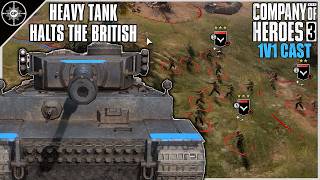British Infantry Forces Have Trouble Against German Tanks | 1v1 Egletons | CoH3 Cast 2.0 #110