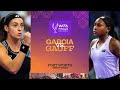 Caroline Garcia vs. Coco Gauff | 2022 WTA Finals Group Stage | Match Highlights