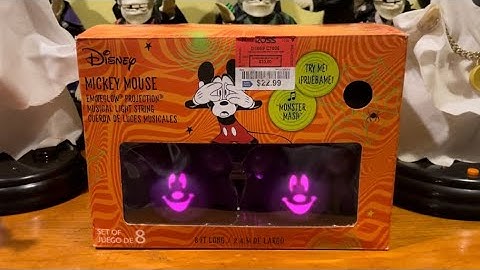 Gemmy (NEW for) 2024 Singing EmoteGlow Mickey Mouse Bat String Lights