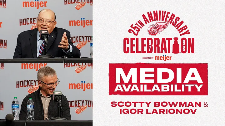 Larionov & Scotty Bowman ahead of the 97 & 98 Stan...