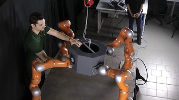 Decoupled Motion and Force Control for Underactuated Robots: Multi-Arm Manipulation