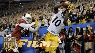 The number one super bowl of all time featured steelers defeating
cardinals 27-23 in most action packed games nfl history capped off
by...