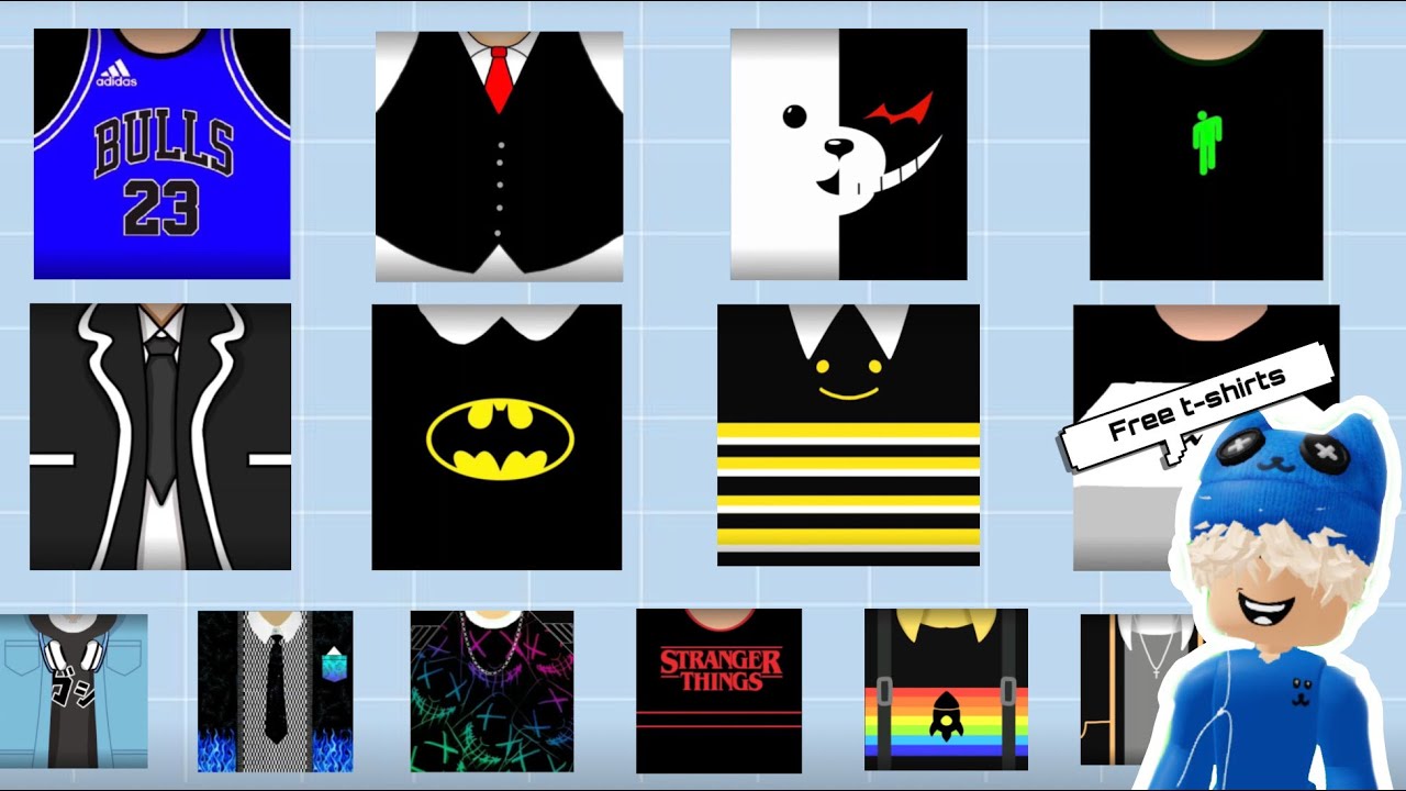 20 FREE -emo- crop & upload roblox t-shirts 🖤 