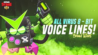 Virus 8 Bit All Voice Lines & Animations - Brawl Stars January Update