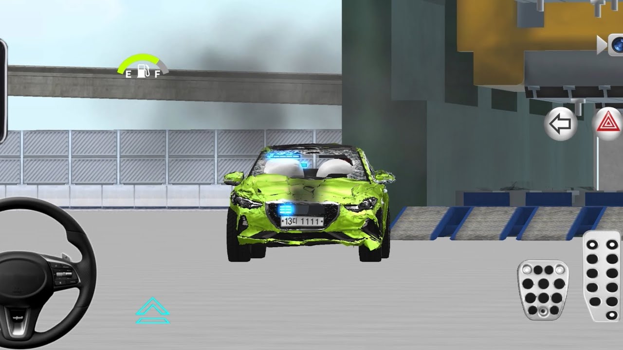 New Crashed car Stuck in Parking Garage - 3DDriving Class 2026 - 3D Driving Class - Car Game 