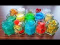 Making Slime with Mini Jars- Satisfying Slime video