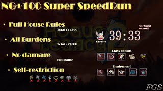 Rogue Legacy 2 - NG+100 Full House Rules + All Burdens + No damage Super SpeedRun 39:33