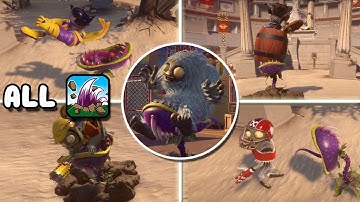 *ALL* Chomper Swallow Animations | Plants vs Zombies GW2
