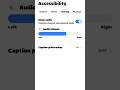 How to disable mano audio & audio balance setting | Accessibility Features | banished badge #shorts