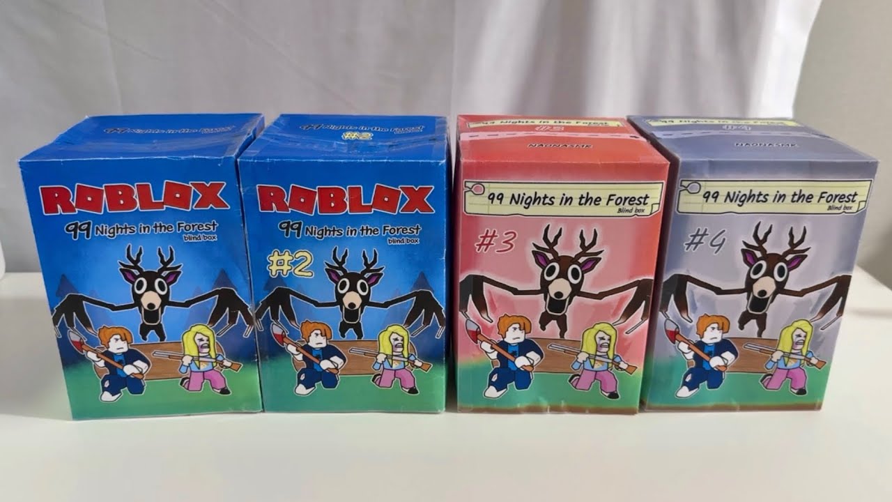 [🪵Paperdiy🪵] Unboxing 99 Nights in the Forest Blind boxes ASMR✨ Squishy | Roblox | Outfits | 로블록스