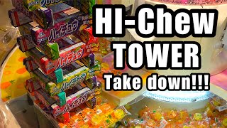 HUGE TOWER OF HICHEW!!!  FUN FOOD ARCADE VIDEO!!!  SEASON 2 #56