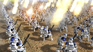 100 Clone Mortars VS 1,000 Battle Droids! - Men of War: Star Wars Mod Battle Simulator