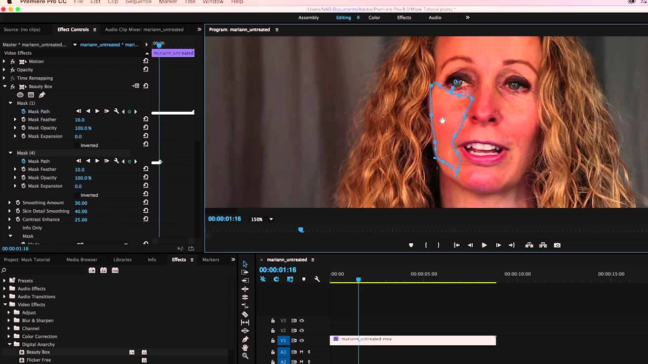 Tutorials For Beauty Box Video Retouch Plugin After Effects Final Cut Pro Digital Anarchy