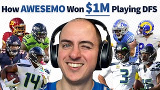 How I WON $1 MILLION: Awesemo's DraftKings Millionaire Maker Winning DFS Lineup & Strategy
