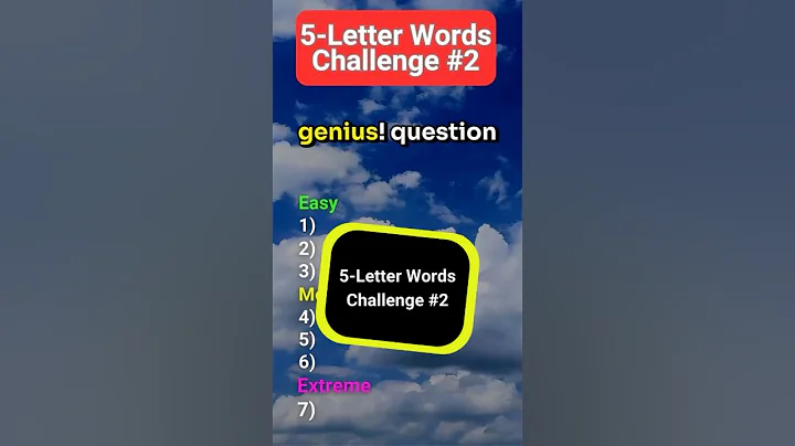 5 Letter Words Challenge 2