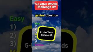 5 Letter Words Challenge 2