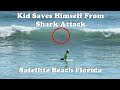 Kid saves himself from shark attack in florida