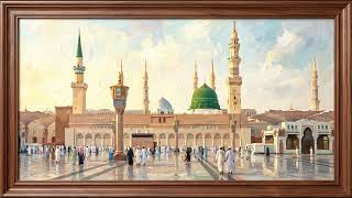 Frame Tv Art 4k - Madinah Ambience 🌙 Peaceful Masjid An-Nabawi View - TV Wallpaper