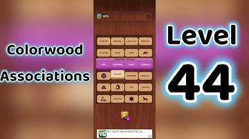 Colorwood Associations Level 44 Answers 🧩✨ | Go Answer