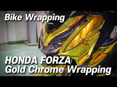 HONDA FORZA 300 Gold Chrome Wrapping - 혼다 포르자 골드크롬 전체랩핑