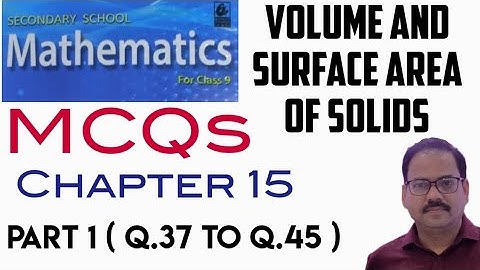 MCQ of Chapter 15 Q.37 to Q.45 Class 9 RS Aggarwal Maths