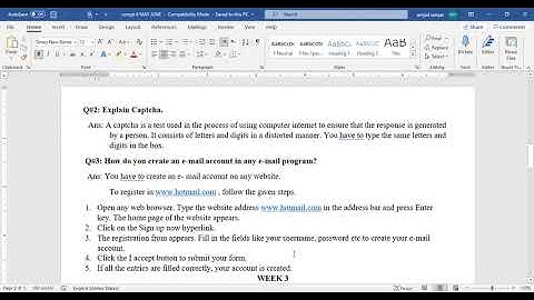 Class 6 Computer Week 2