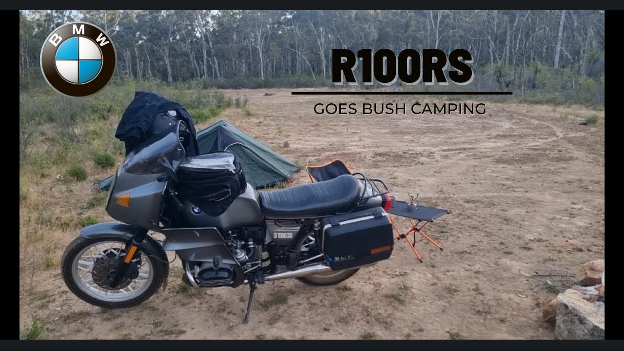 BMW R100RS - gearbox oil change then bush camping
