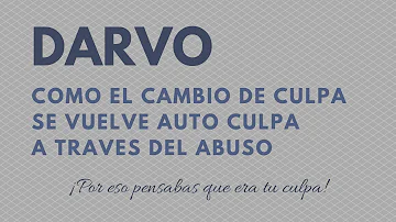 ¿Qué son las tácticas DARVO?