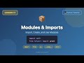 Modules & Imports (import, from, as, custom modules, name) - Python Tutorial #17