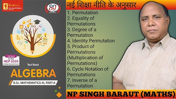 Group Theory | Permutation Group| Even & Odd Permutation|Order Of Permutation|bsc3rd semester maths 