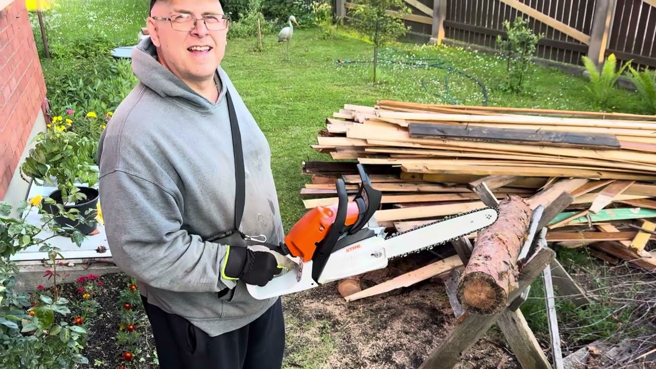 MS162 STIHL  с китайской шиной — пилит не по-детски, даже если шина — по-бюджету!
