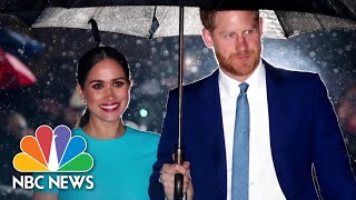 Prince Harry And Meghan Markle Back In U.K. For Unofficial Farewell Tour | NBC News NOW