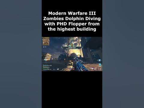 PHD Flopper from the MAX HEIGHT in MW3 Zombies Gameplay! Dolphin Diving
