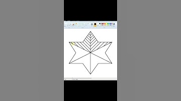 making #star illusion optical mspaint || Brother Princess Computer Center #shorts #mspaint
