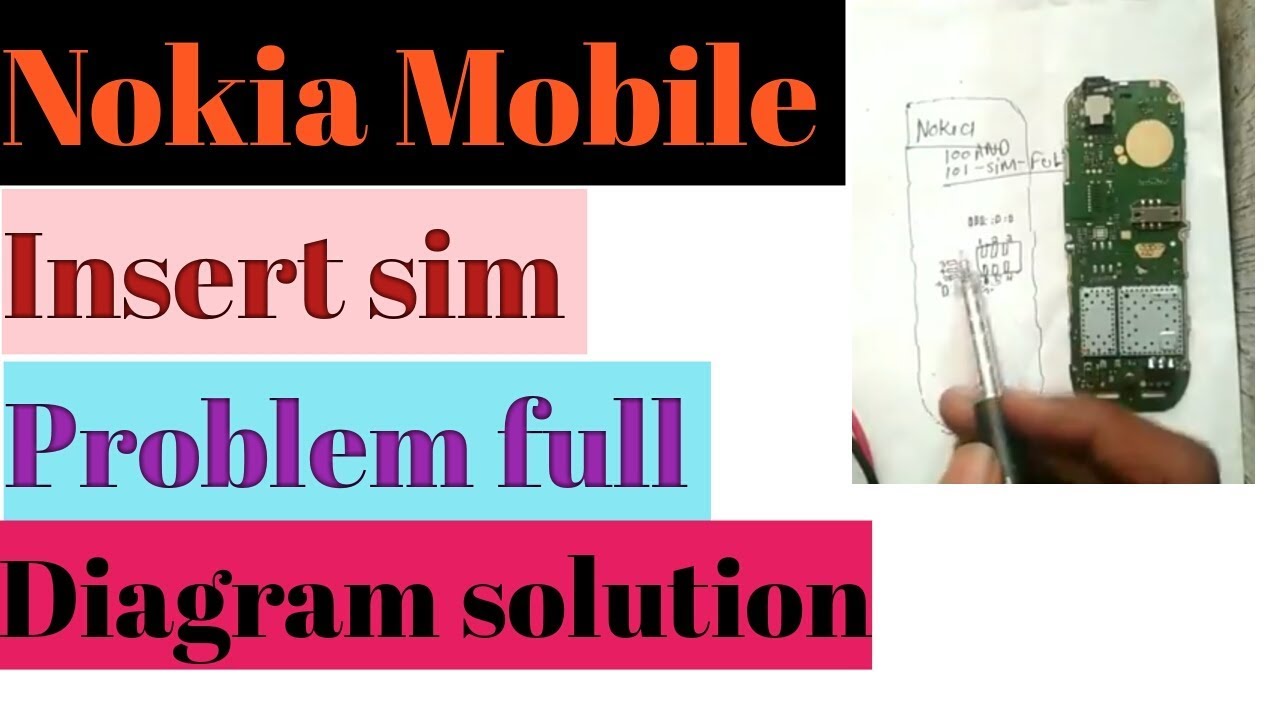 Nokia 100 Insert Sim Problem Solution Full Diagram  Hindi