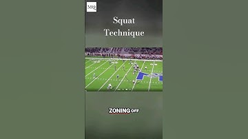 Squat technique in 2-Read/Palms explained. #ArtofX #DBU #football #shorts