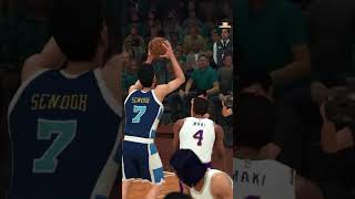 Shinichi Maki Blocks Akira Sendoh nba 2k21 Slam Dunk Mod