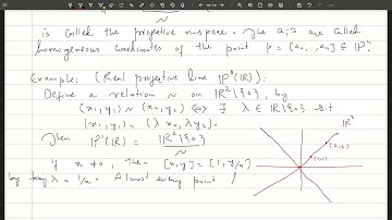 Lec 8  Projective Space