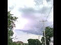 LIGHTNING STRIKE - Cranston RI #lightning #violet #pink #weather