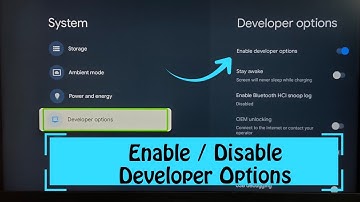 MOTOROLA Smart Google TV : How to Enable Developer Options | Disable Developer Options