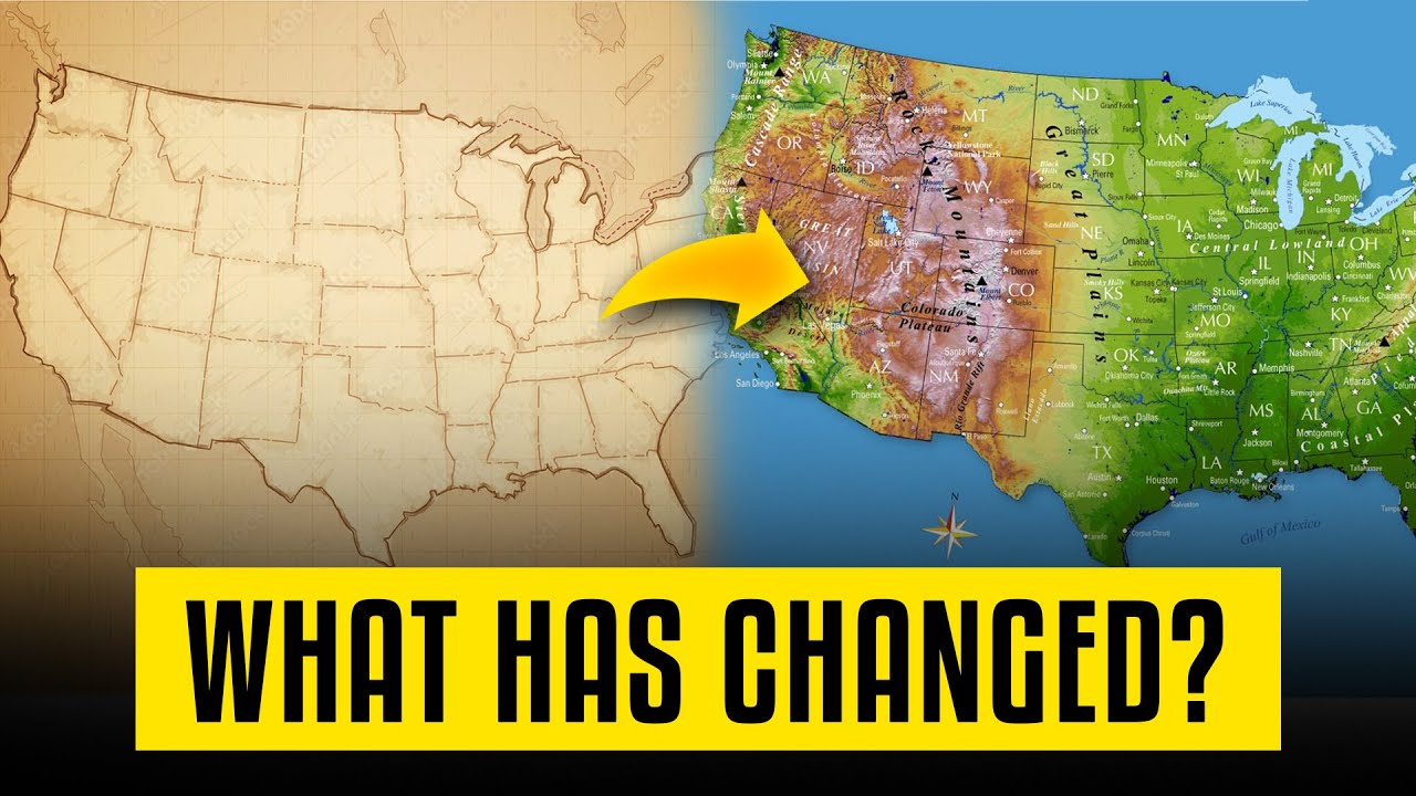 The Oldest Map of the United States || Shocking Changes in Map Over Centuries😱