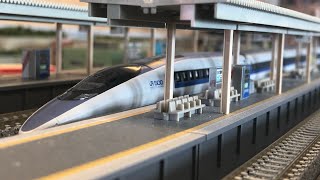 KATO 500系新幹線のぞみ 16両フル編成 亀屋 - YouTube