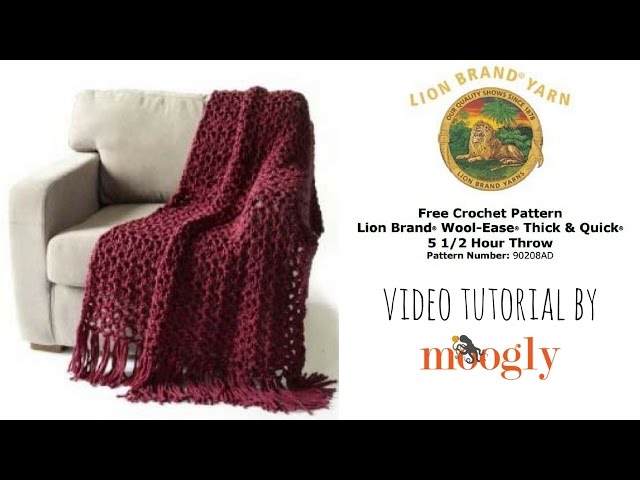 The Perfect HOMESPUN Yarn Blanket Pattern! 