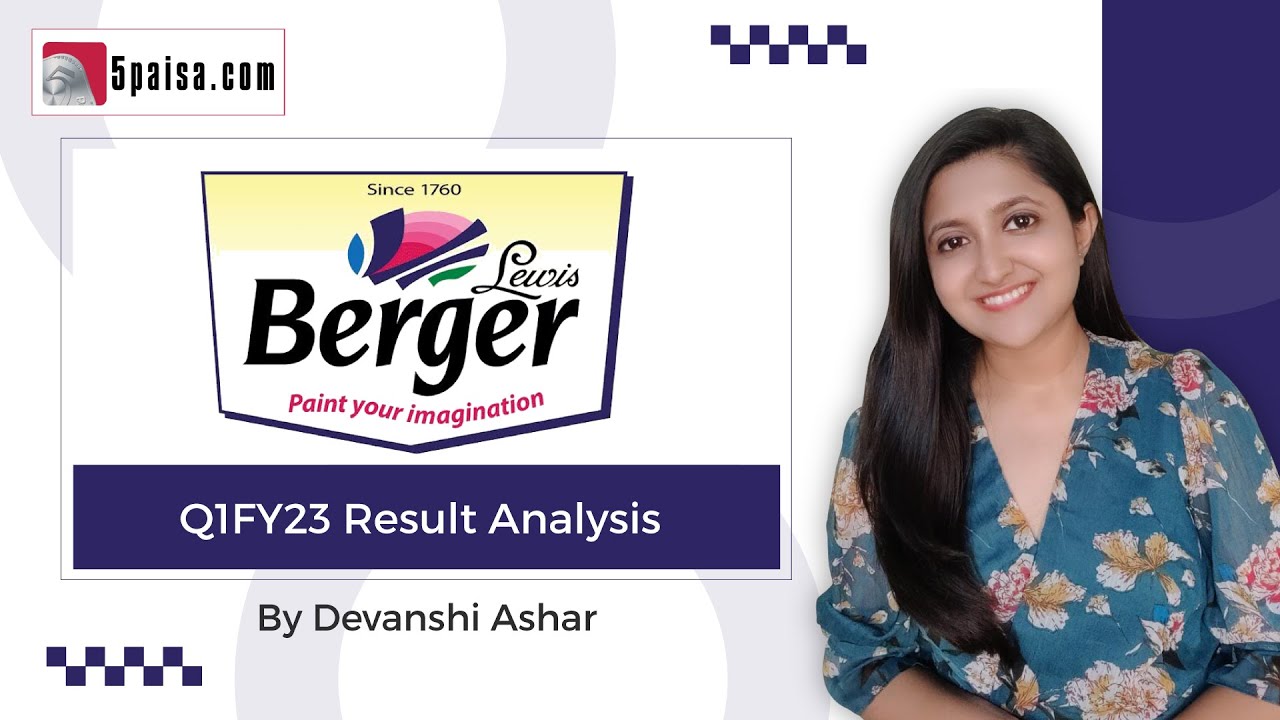 Berger Paints Results Q1 FY23 Revenues up by 2760 Cr up by 53; PAT at