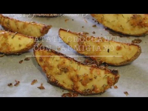 Patate al forno croccanti con parmigiano - Crispy baked potatoes