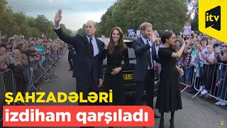 Britaniya Şahzadələri Xalqla Görüşdü