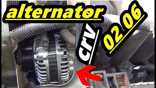 how to replace alternator on 2002 2003 2004 2005 2006 honda crv 2.4 alternator replacement ste by